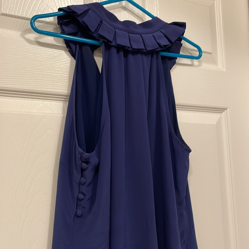 Annie Griffin Silk Top with Ruffle Collar - Picture 7 of 7